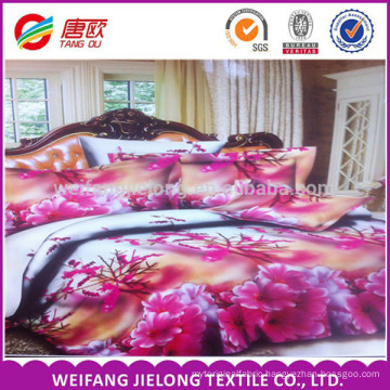 hot sale 2016 news In stock 3D beatiful 100% polyester bedding sets for Russia